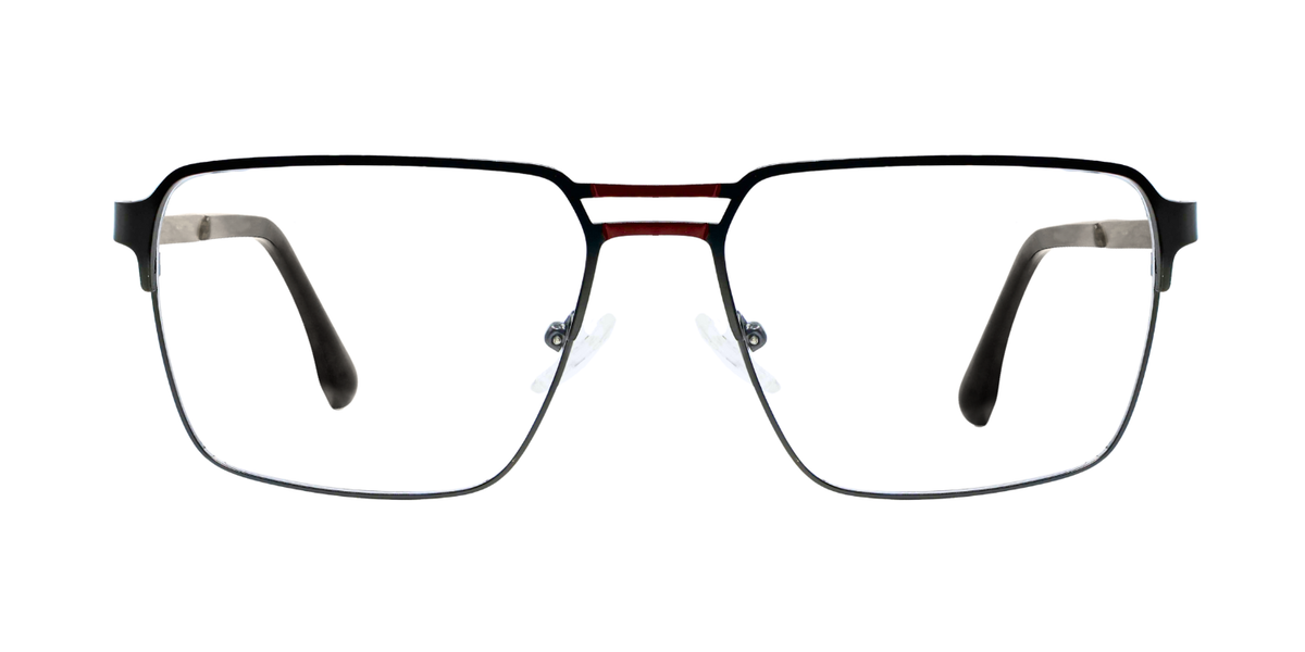 Full Rim Double Bridge Rectangle Classic Eyeglasses