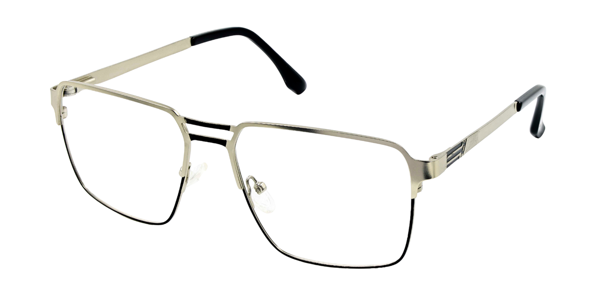 Full Rim Double Bridge Rectangle Classic Eyeglasses