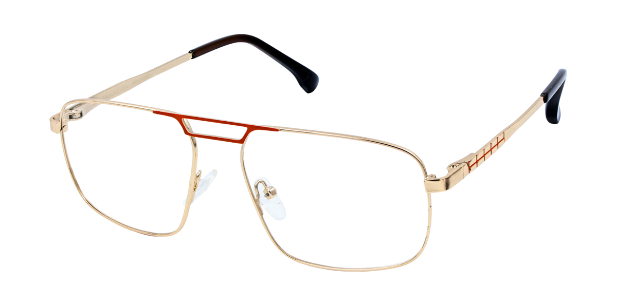 Full Rim Double Bridge Rectangle Classic Eyeglasses