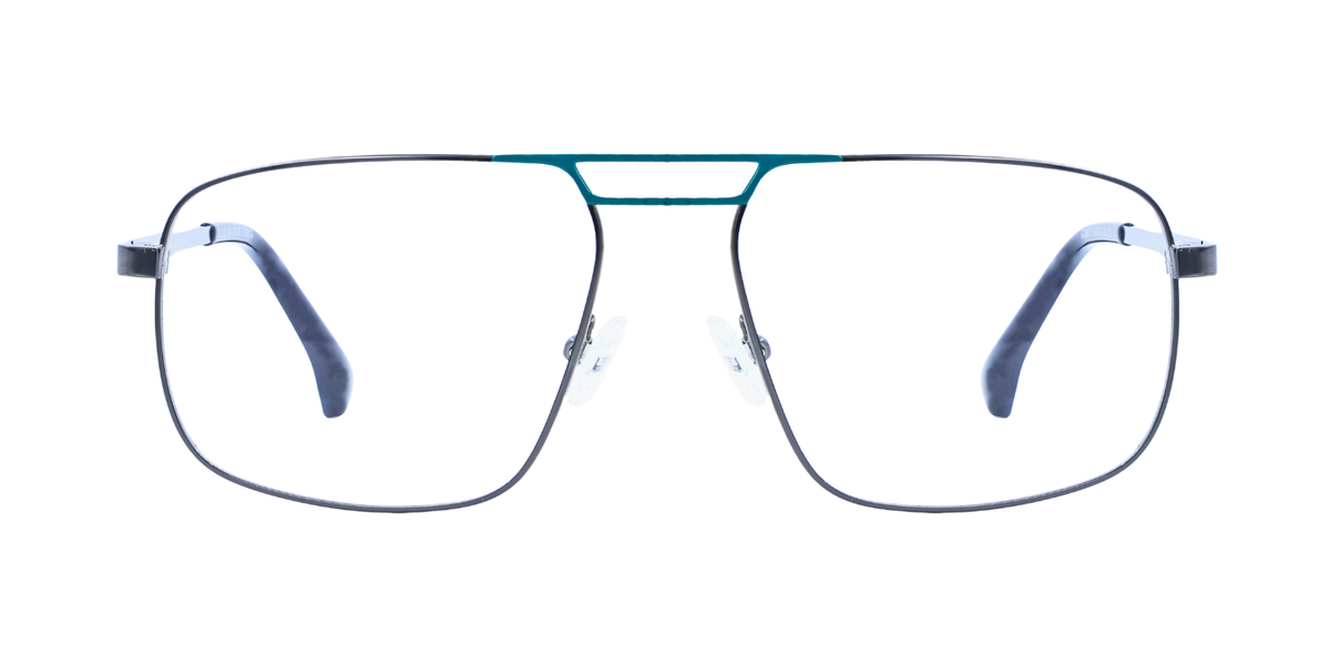 Full Rim Double Bridge Rectangle Classic Eyeglasses