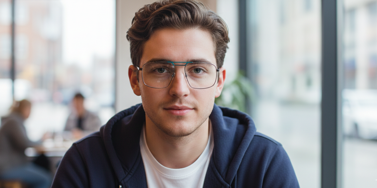 Full Rim Double Bridge Rectangle Classic Eyeglasses