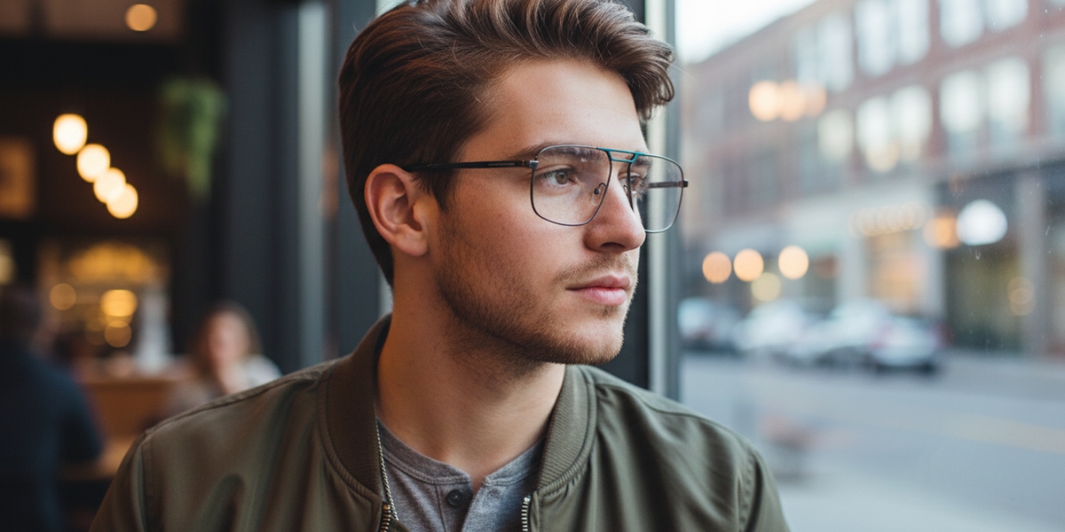 Full Rim Double Bridge Rectangle Classic Eyeglasses