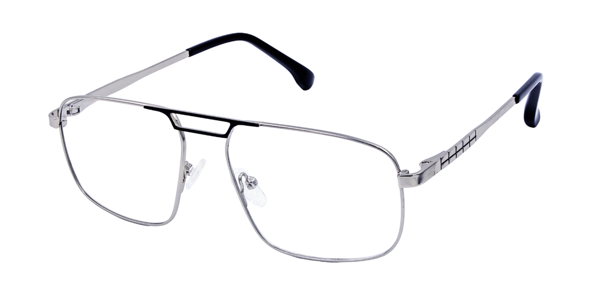 Full Rim Double Bridge Rectangle Classic Eyeglasses