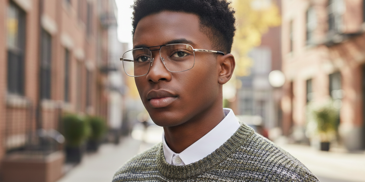 Full Rim Double Bridge Rectangle Classic Eyeglasses