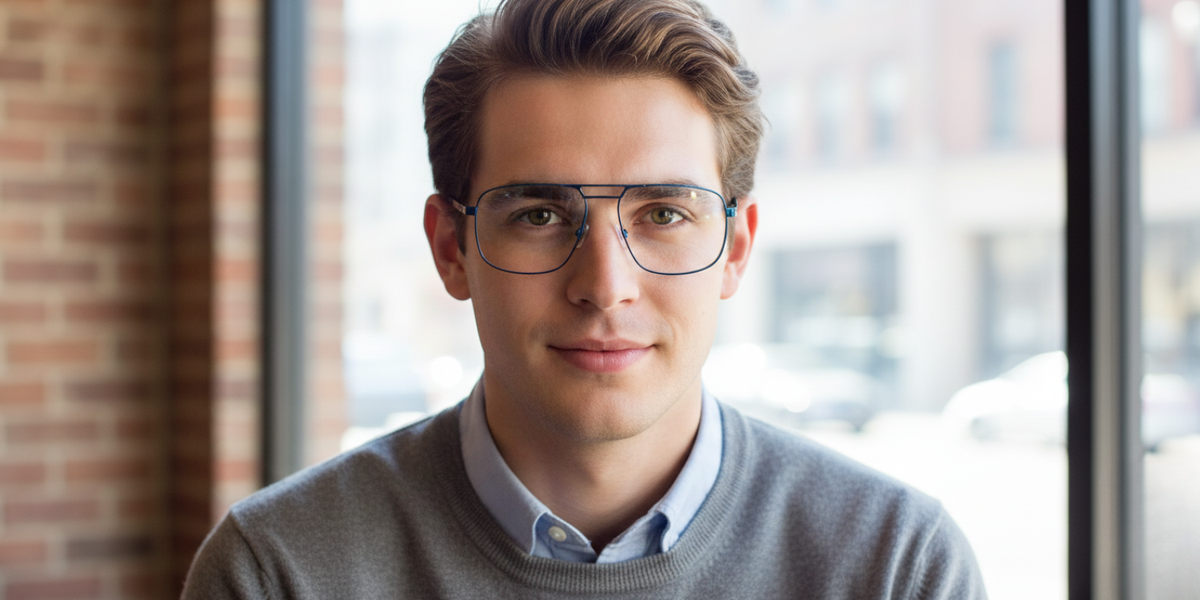 Full Rim Double Bridge Rectangle Classic Eyeglasses