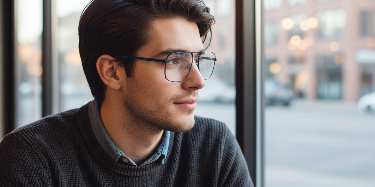 Full Rim Double Bridge Rectangle Classic Eyeglasses