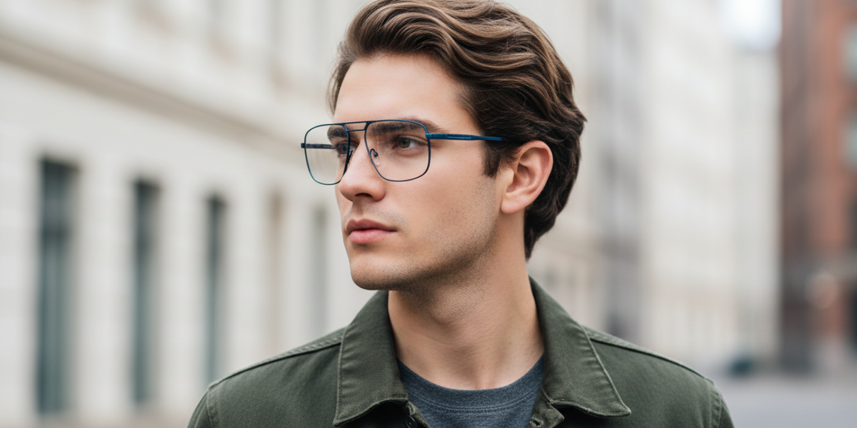 Full Rim Double Bridge Rectangle Classic Eyeglasses