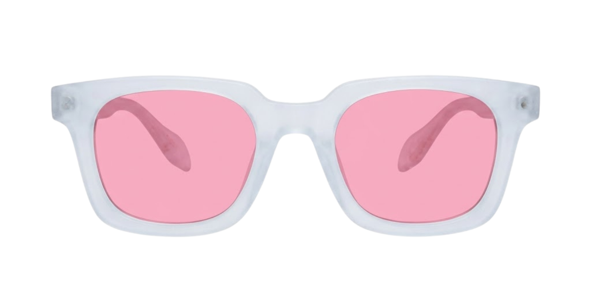 Light Blue Full Rim Rectangle Magneto Eyeglasses