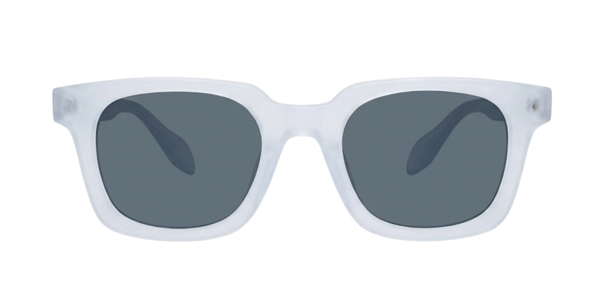 Light Blue Full Rim Rectangle Magneto Eyeglasses