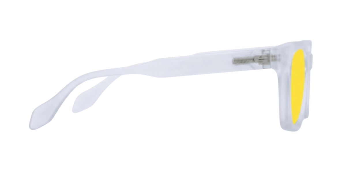 Light Blue Full Rim Rectangle Magneto Eyeglasses