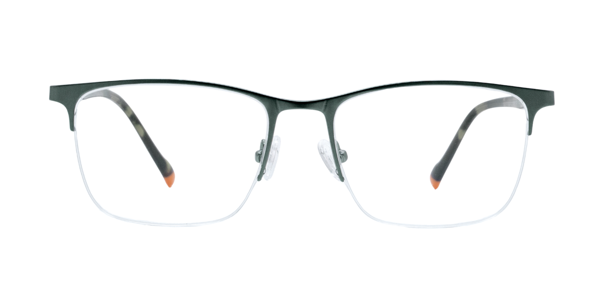 Half Rim Rectangle Classic Eyeglasses