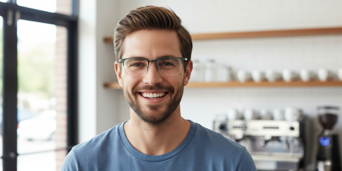 Half Rim Rectangle Classic Eyeglasses