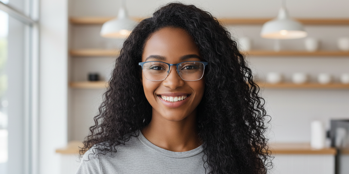 Half Rim Rectangle Classic Eyeglasses