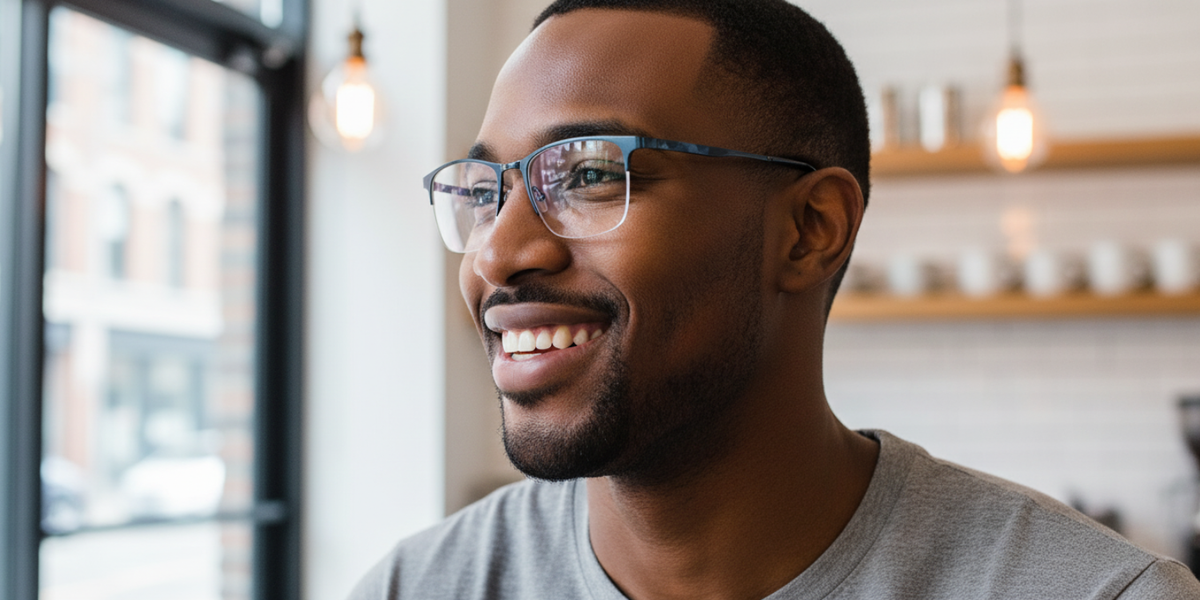 Half Rim Rectangle Classic Eyeglasses