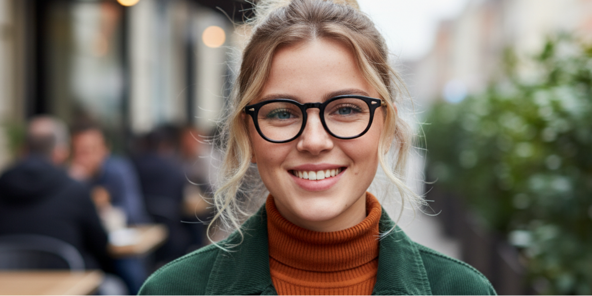Full Rim Round Premium Eyeglasses