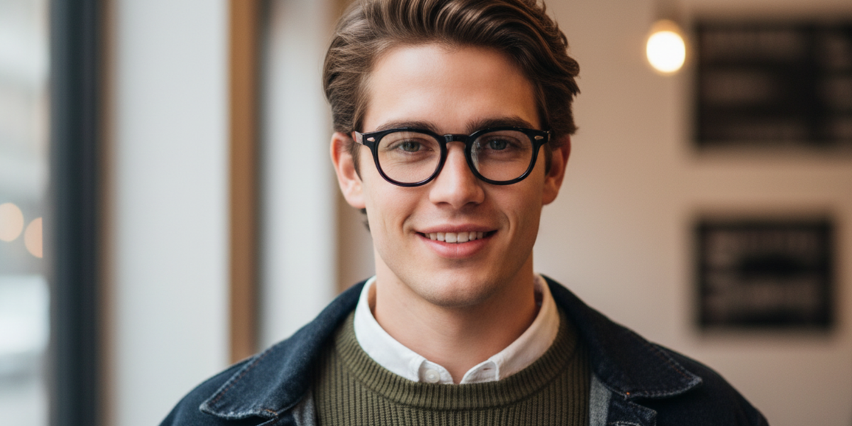 Full Rim Round Premium Eyeglasses