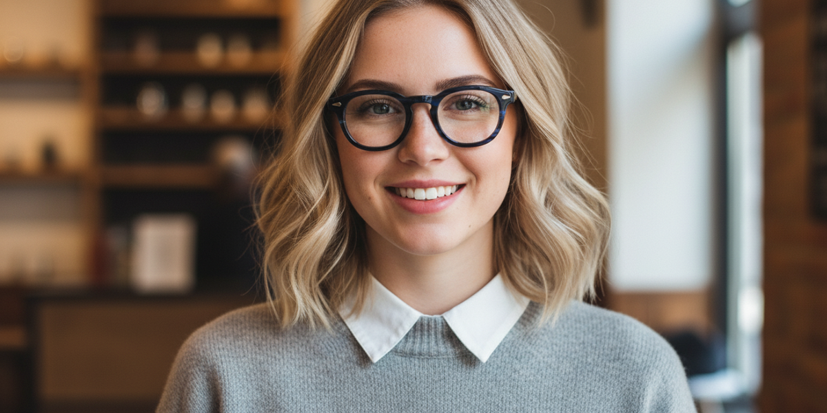 Full Rim Round Premium Eyeglasses