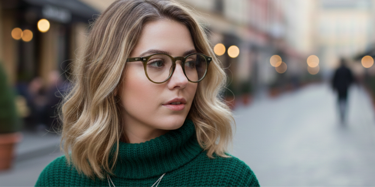 Full Rim Round Premium Eyeglasses
