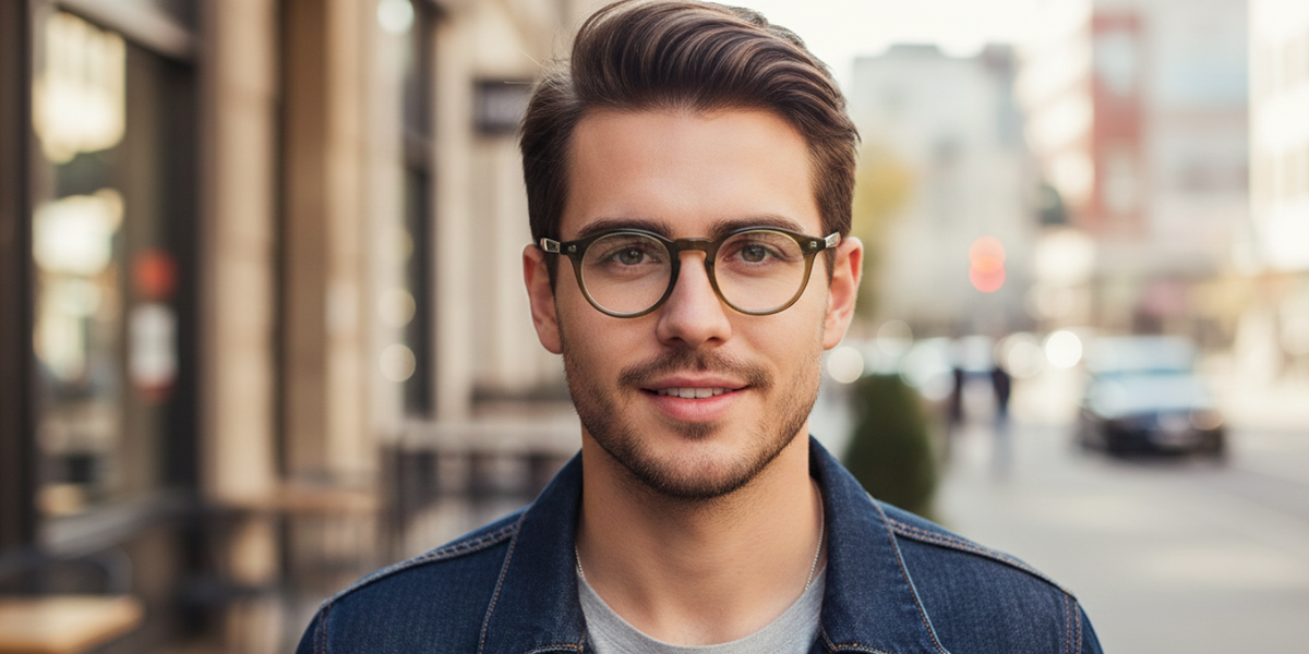 Full Rim Round Premium Eyeglasses