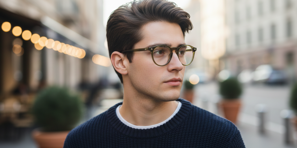 Full Rim Round Premium Eyeglasses