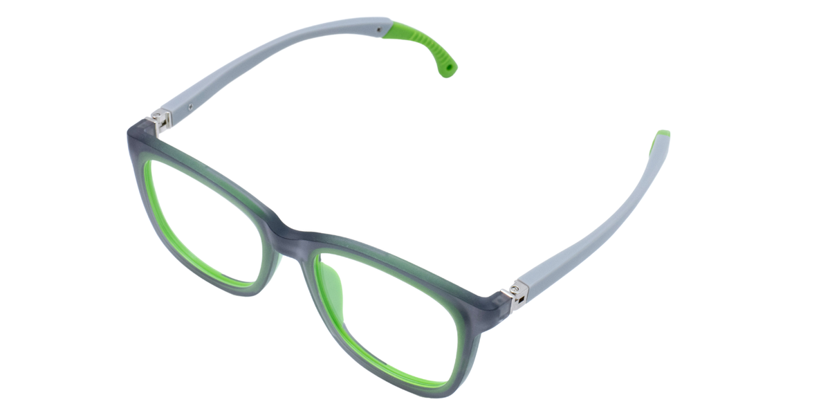 Full Rim Square Eyeglasses With Adjustable Temples