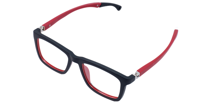 Full Rim Rectangle Kids Premium Eyeglasses With Adjustable Temples