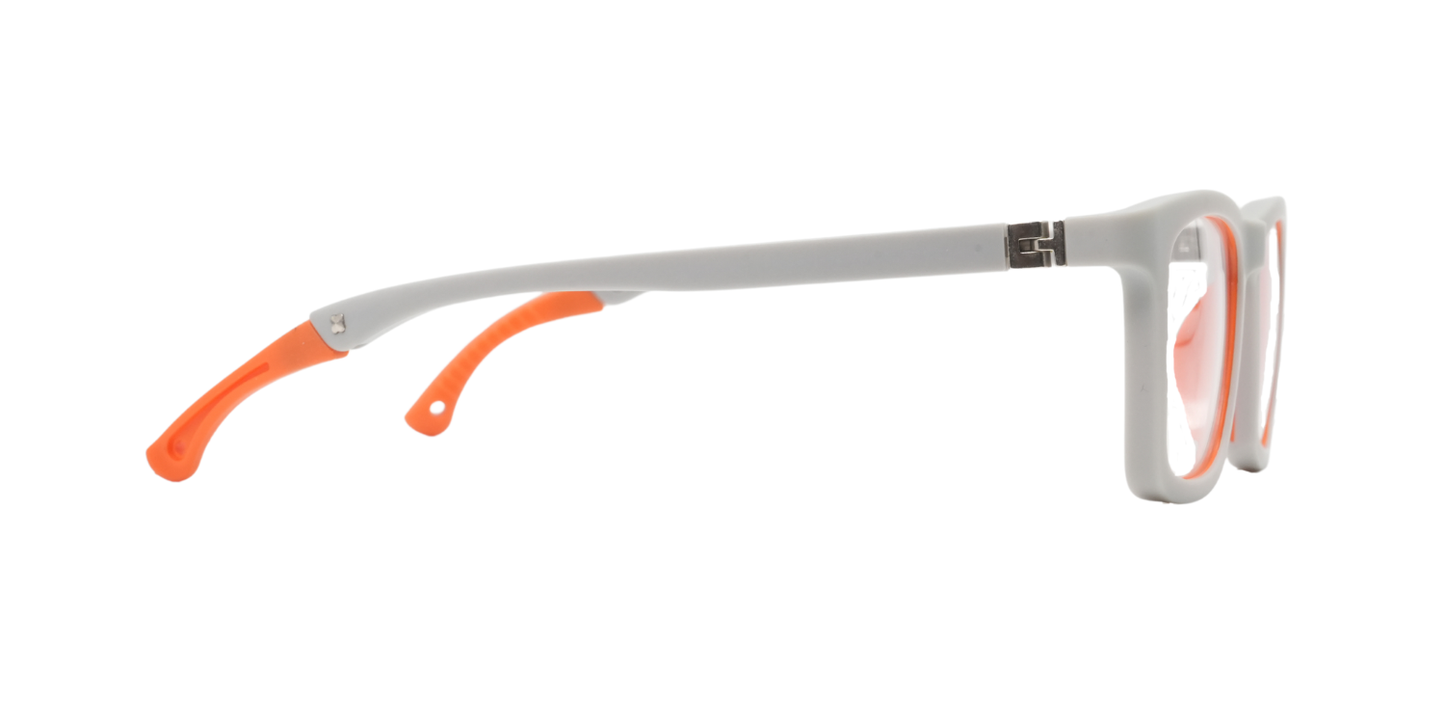 Full Rim Rectangle Kids Premium Eyeglasses With Adjustable Temples