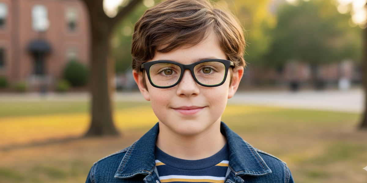 Full Rim Wayfarer Eyeglasses With Adjustable Temples
