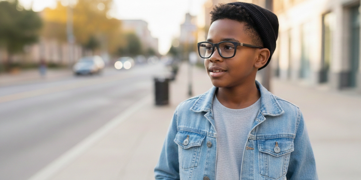 Full Rim Wayfarer Eyeglasses With Adjustable Temples