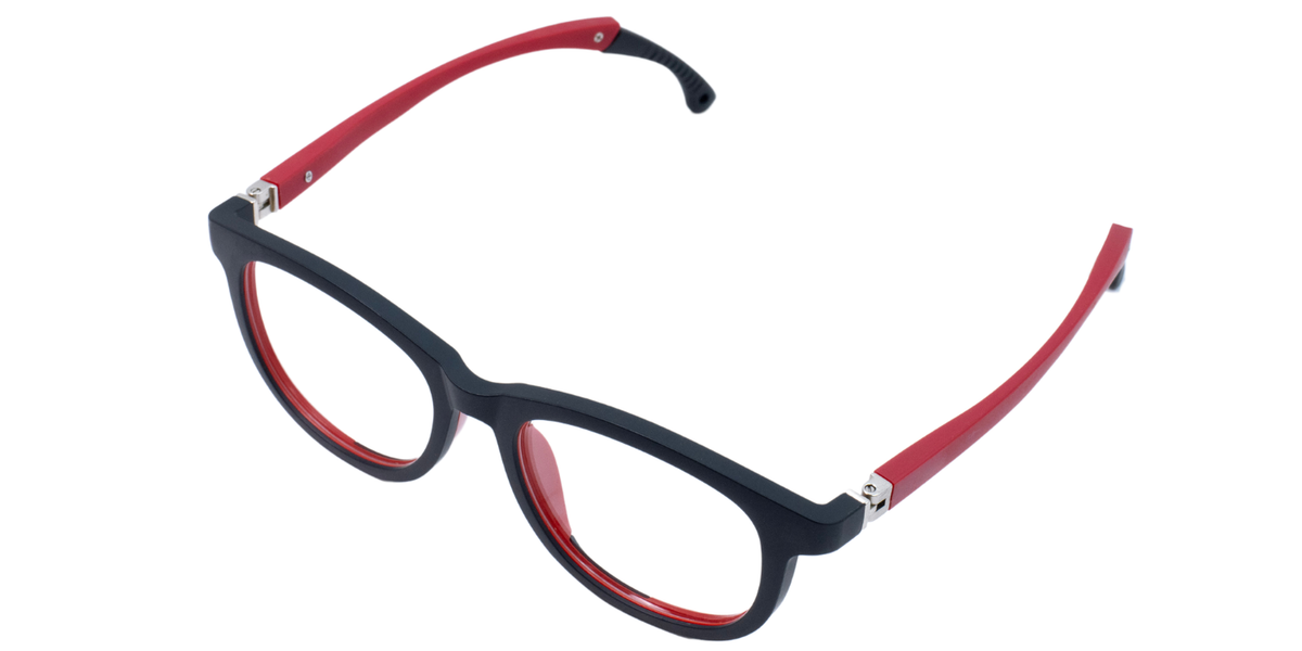 Full Rim Wayfarer Eyeglasses With Adjustable Temples