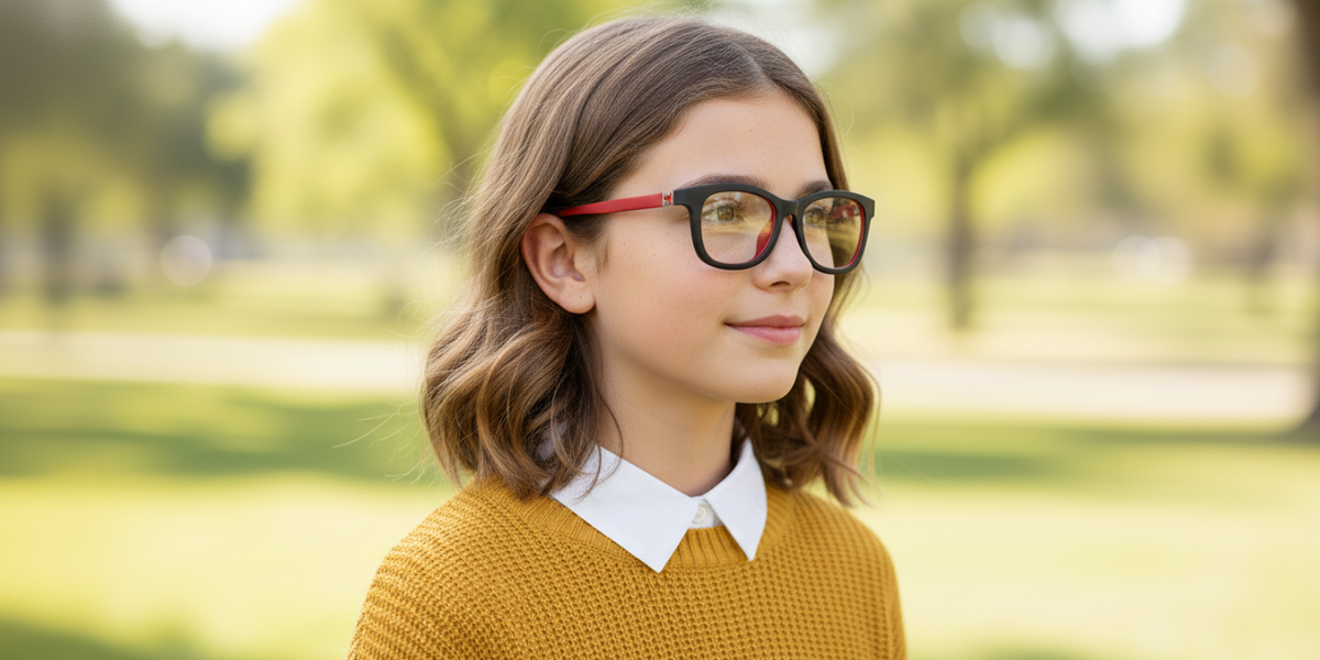 Full Rim Wayfarer Eyeglasses With Adjustable Temples