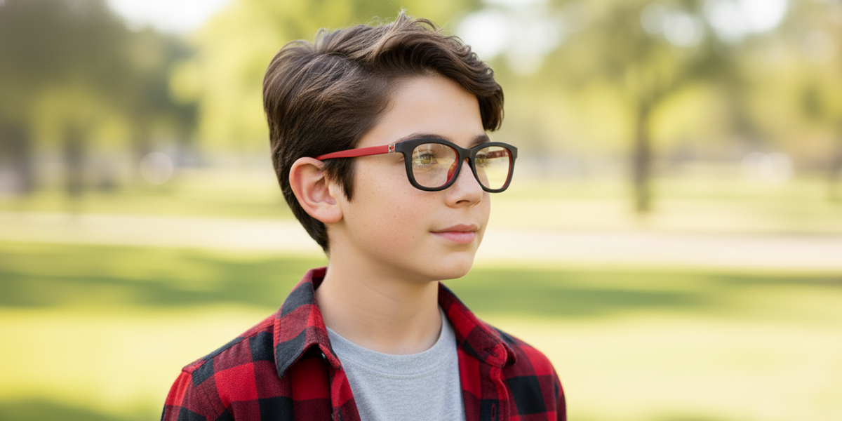Full Rim Wayfarer Eyeglasses With Adjustable Temples