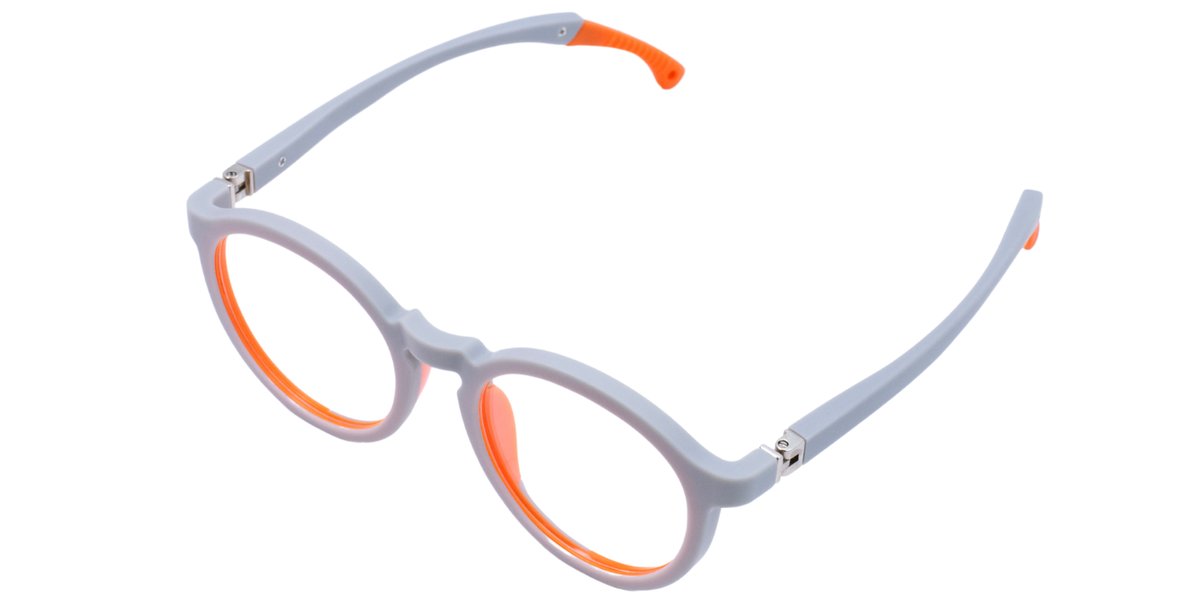 Full Rim Round Eyeglasses With Adjustable Temples