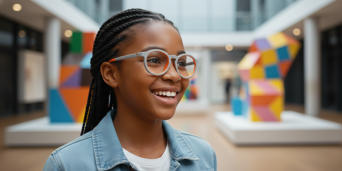 Full Rim Round Eyeglasses With Adjustable Temples
