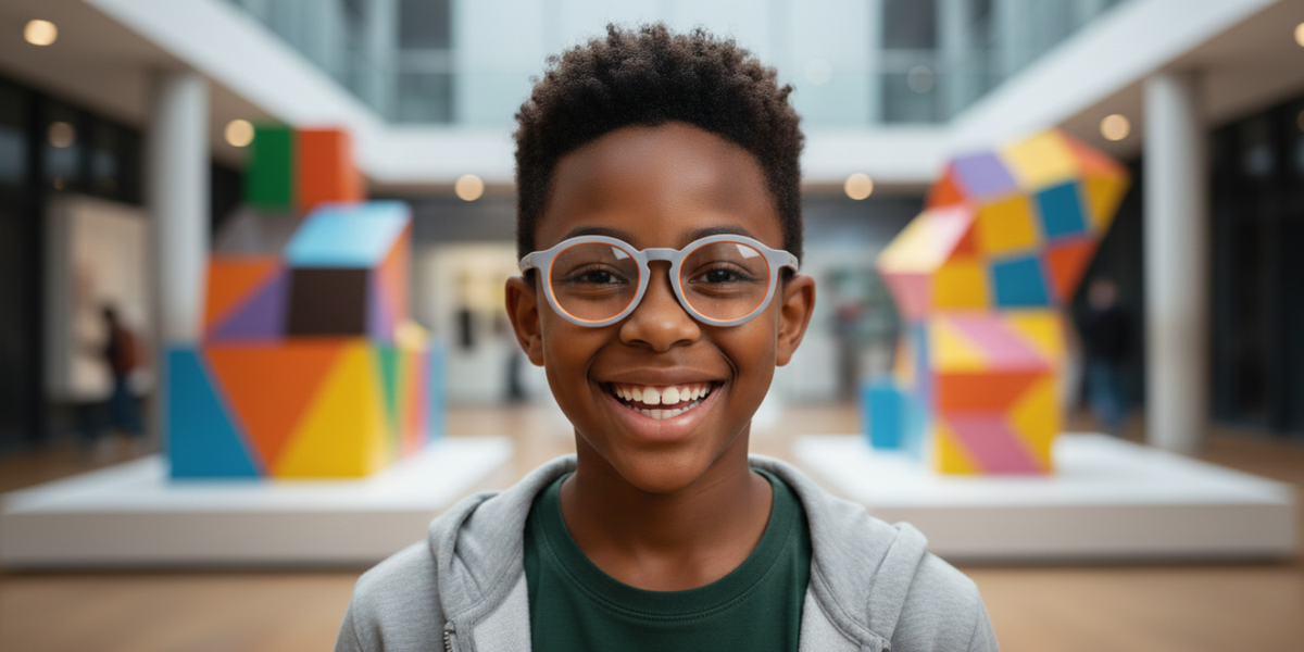 Full Rim Round Eyeglasses With Adjustable Temples