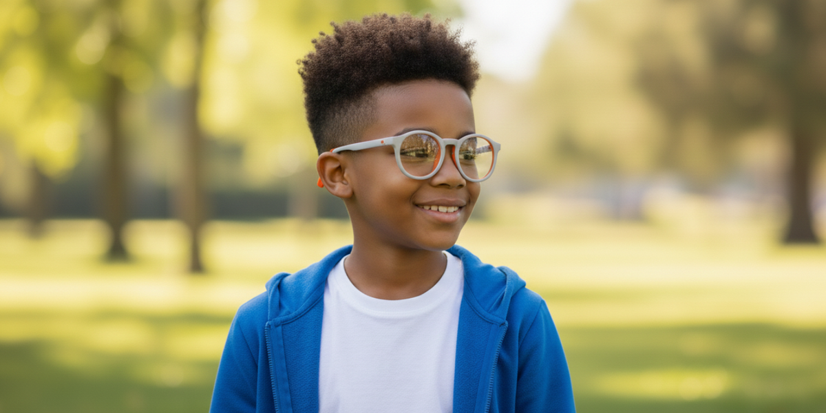 Full Rim Round Eyeglasses With Adjustable Temples