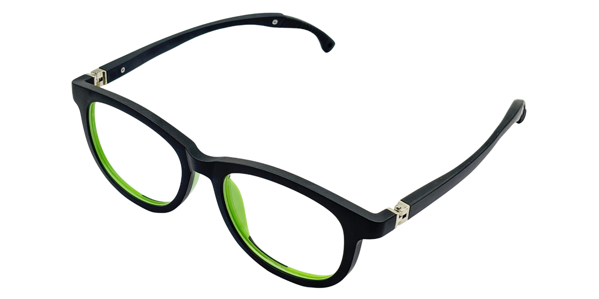Full Rim Round Eyeglasses With Adjustable Temples