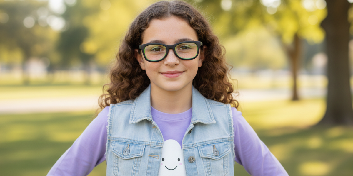 Full Rim Round Eyeglasses With Adjustable Temples