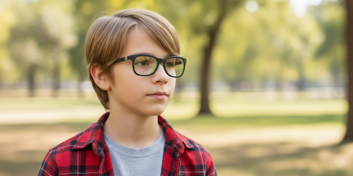 Full Rim Round Eyeglasses With Adjustable Temples