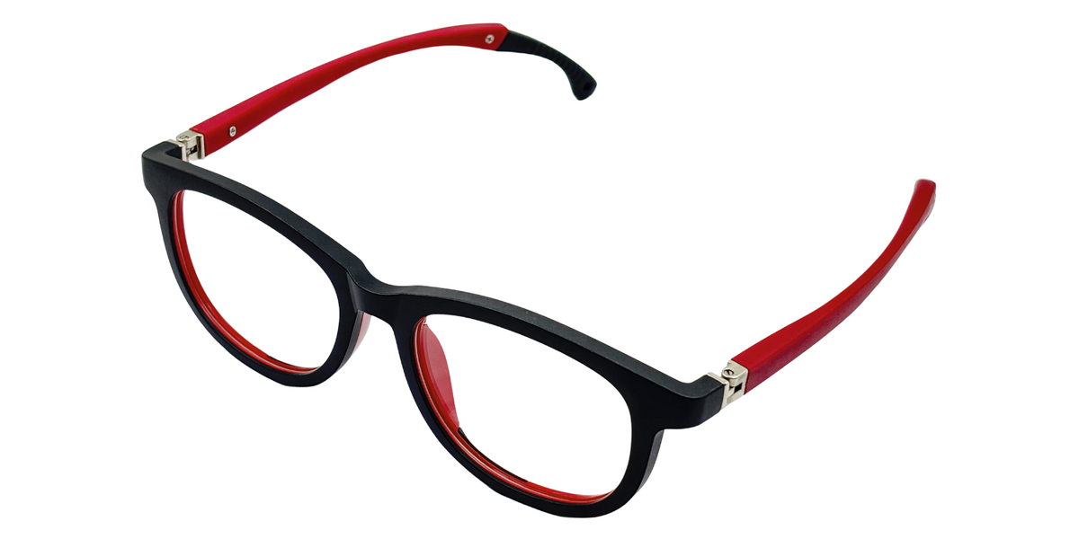 Full Rim Round Eyeglasses With Adjustable Temples