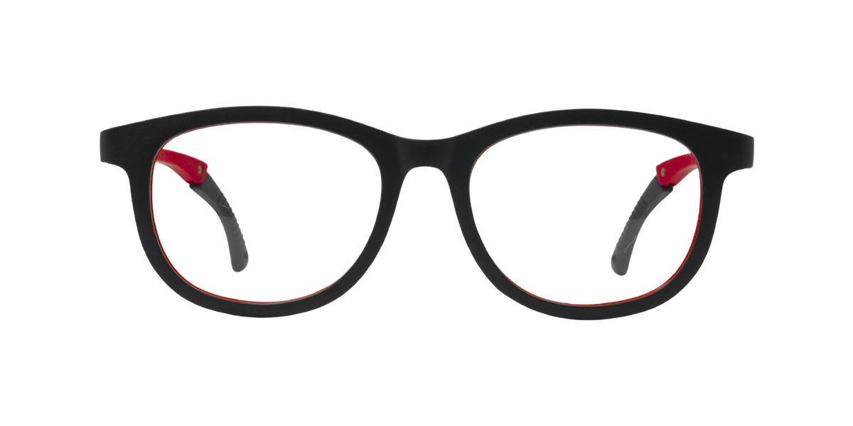 Full Rim Round Eyeglasses With Adjustable Temples