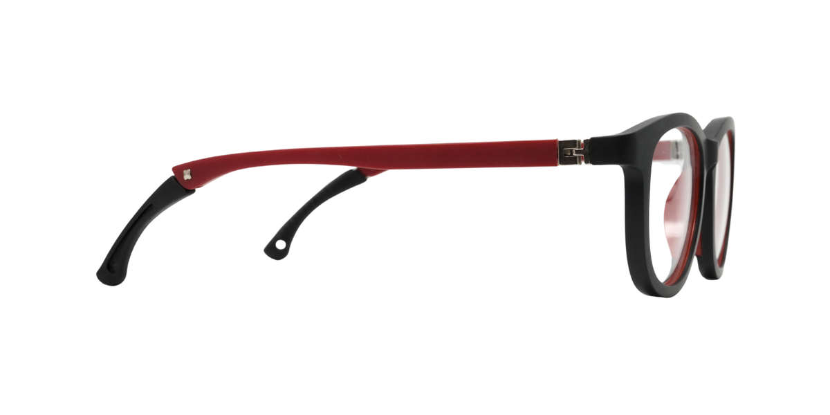 Full Rim Round Eyeglasses With Adjustable Temples