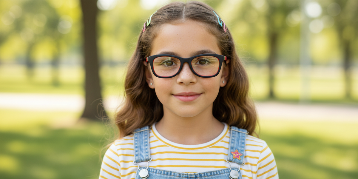 Full Rim Round Eyeglasses With Adjustable Temples