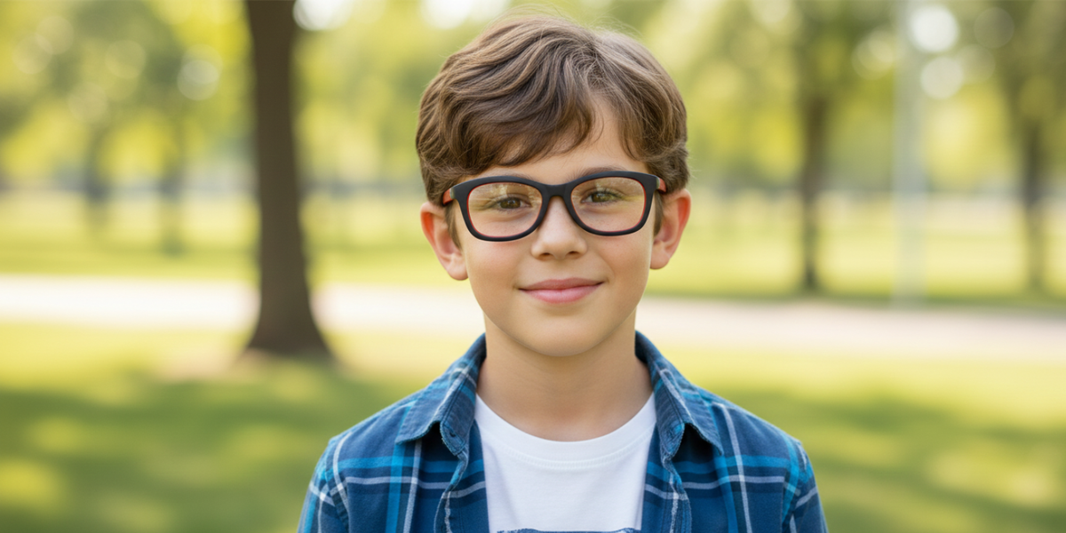 Full Rim Round Eyeglasses With Adjustable Temples