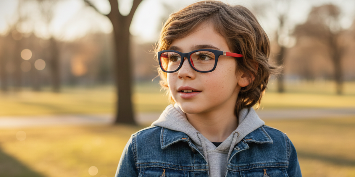 Full Rim Round Eyeglasses With Adjustable Temples