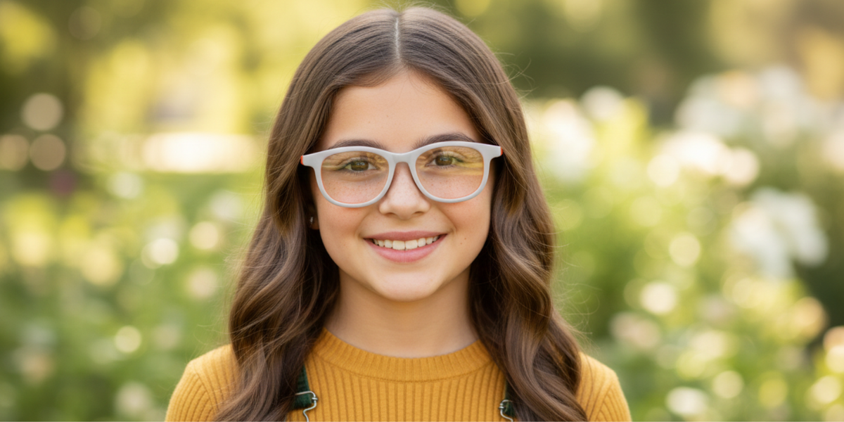 Full Rim Round Eyeglasses With Adjustable Temples