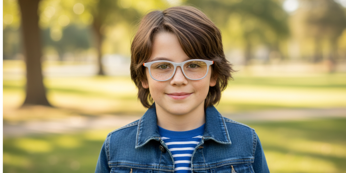 Full Rim Round Eyeglasses With Adjustable Temples