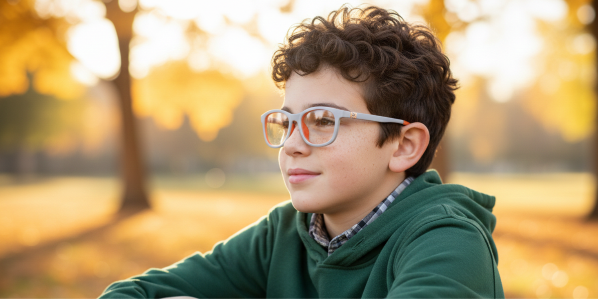 Full Rim Round Eyeglasses With Adjustable Temples