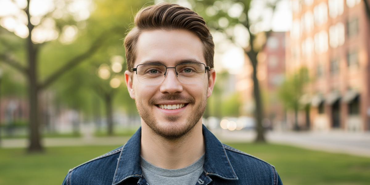 Half Rim Rectangle Classic Eyeglasses