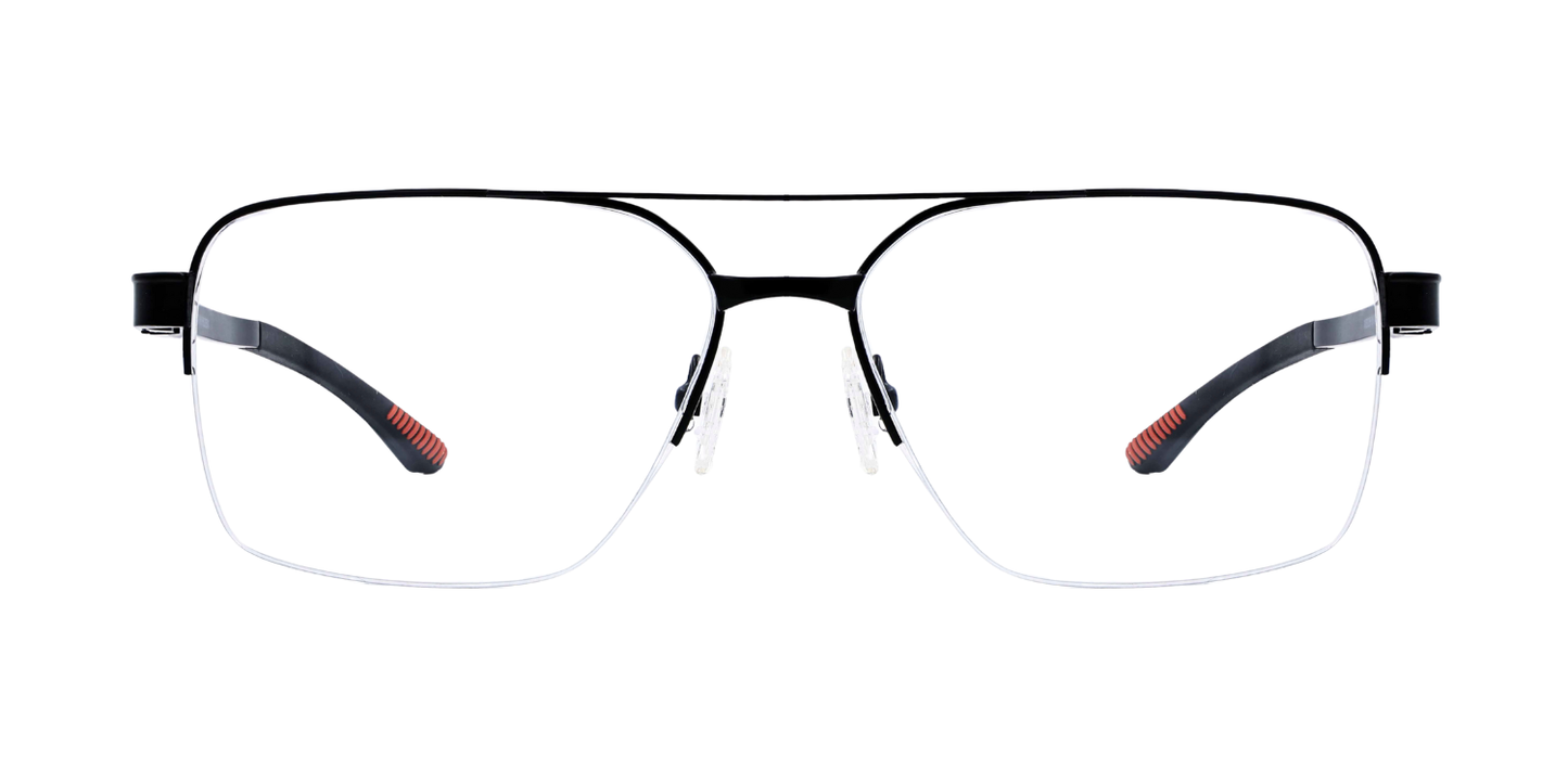 Half Rim Double Bridge Rectangle Classic Sports Eyeglasses